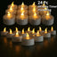 LED Tea Light Flameless Flickering Candles with Remote Control / Auto Timer Electronics Battery Operated Votive Light Home Decor - Slobuy
