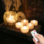 LED Tea Light Flameless Flickering Candles with Remote Control / Auto Timer Electronics Battery Operated Votive Light Home Decor - Slobuy