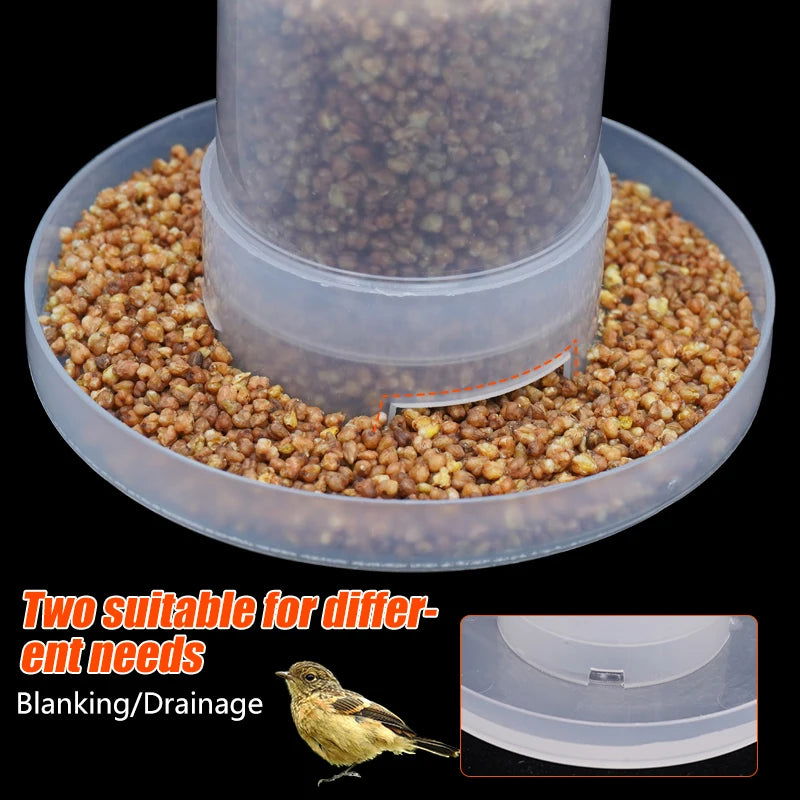 Automatic Bird Quail Drinking Cup Fountain Plastic Feeder Drinker Water Food Tray Box Tank Bird Pigeon Cage Accessories 1Pc - Slobuy
