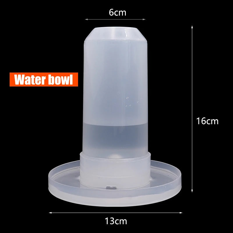 Automatic Bird Quail Drinking Cup Fountain Plastic Feeder Drinker Water Food Tray Box Tank Bird Pigeon Cage Accessories 1Pc - Slobuy