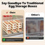 Automatic Scrolling Egg Rack Holder Storage Box Egg Basket Food Containers Egg Case Holder Refrigerator Storage Organizer - Slobuy