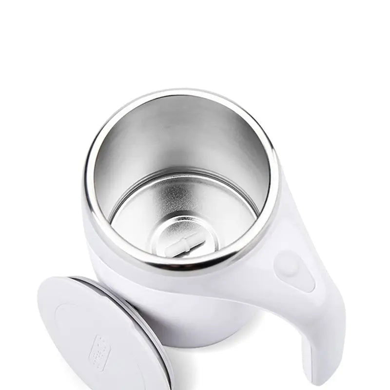 Automatic Stirring Cup Mug Rechargeable Portable Coffee Electric Stirring Stainless Steel Rotating Magnetic Home Drinking Tools - Slobuy