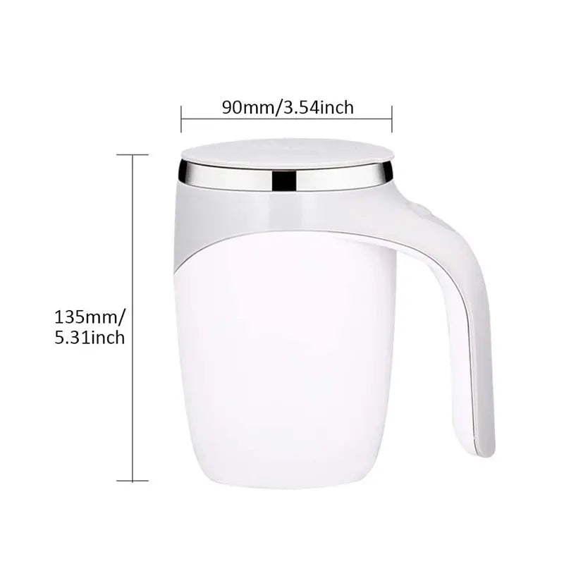 Automatic Stirring Cup Mug Rechargeable Portable Coffee Electric Stirring Stainless Steel Rotating Magnetic Home Drinking Tools - Slobuy
