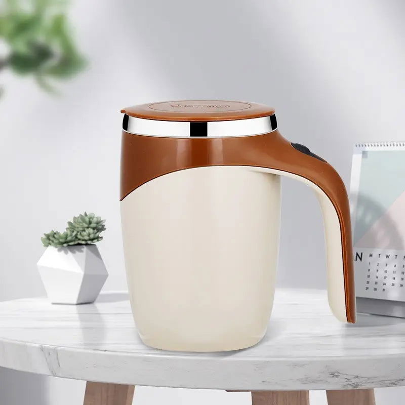 Automatic Stirring Cup Mug Rechargeable Portable Coffee Electric Stirring Stainless Steel Rotating Magnetic Home Drinking Tools - Slobuy