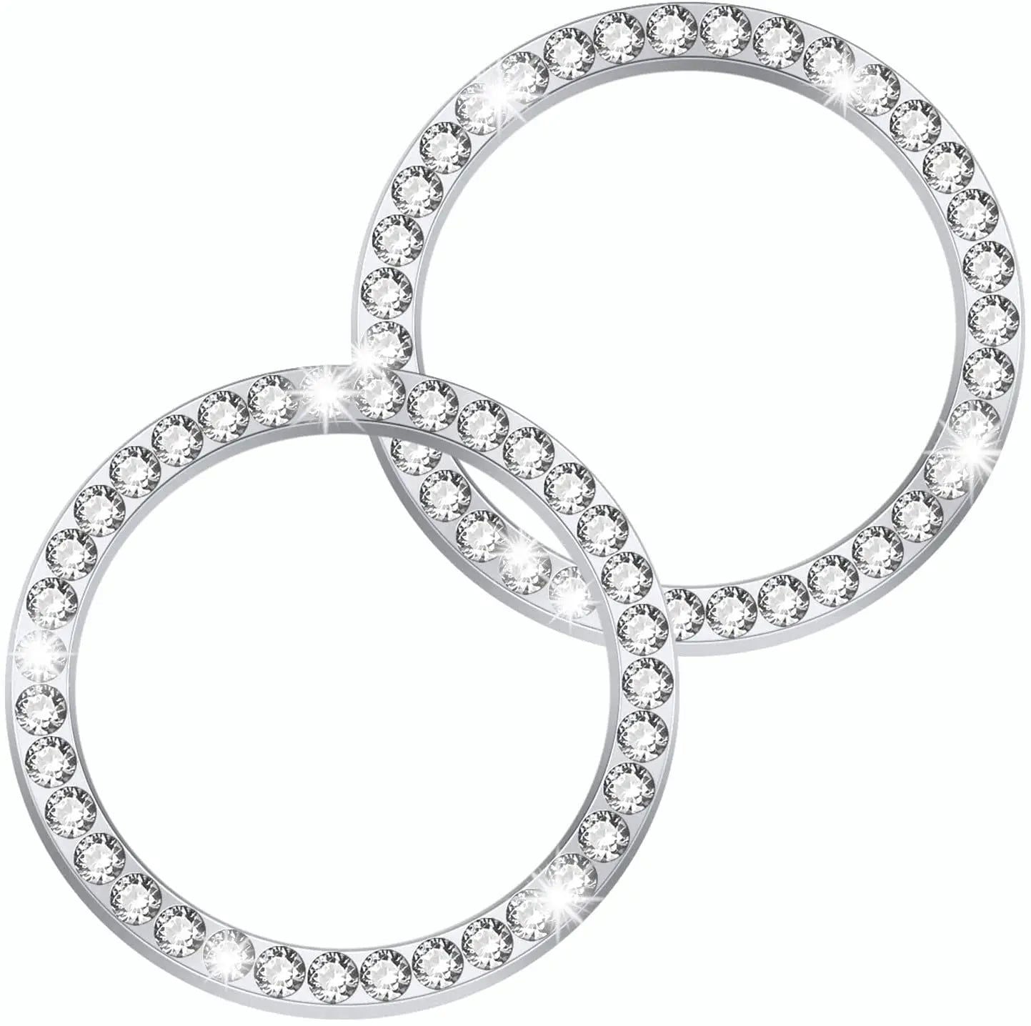 Automobiles Start Switch Button Decorative Diamond Rhinestone Ring Auto SUV Car Decorative Accessories Interior for Girls - Slobuy