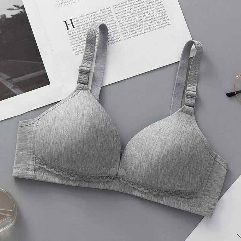 Autumn Breastfeeding Bras Maternity Nursing Bra for Feeding Nursing Underwear Clothes for Pregnant Women Wirefree Maternity - Slobuy