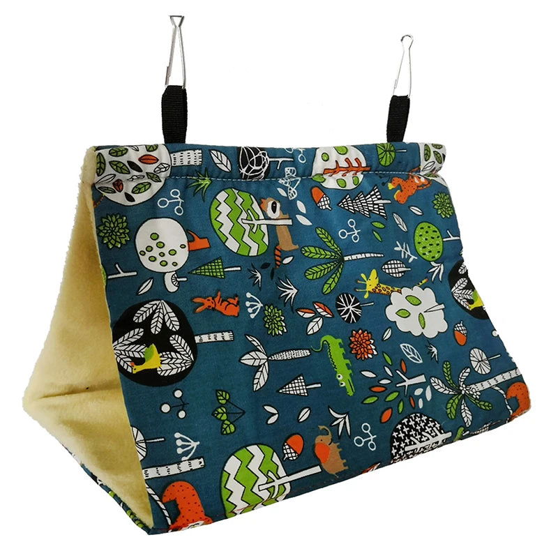 Autumn Winter Parrot Nest House Comfortable Hammock Hanging Cage Plush Thickened Sleeping Bed Cave For Bird Pet Accessories - Slobuy