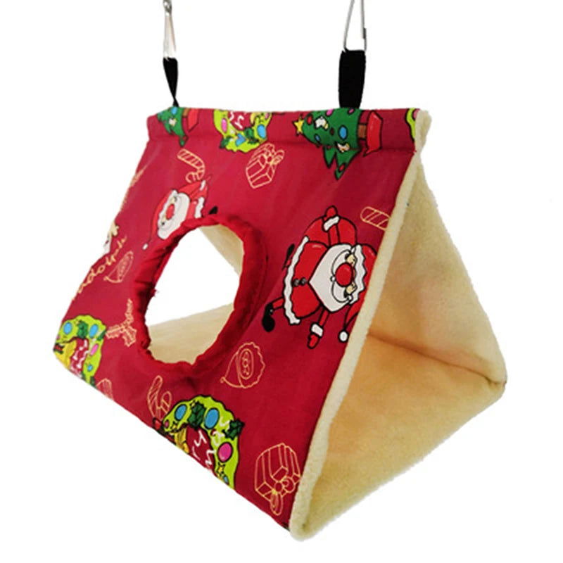 Autumn Winter Parrot Nest House Comfortable Hammock Hanging Cage Plush Thickened Sleeping Bed Cave For Bird Pet Accessories - Slobuy