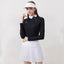 Autumn and Spring Golf Women's Long Sleeve T-shirt Warmth Elastic Causal and Sports Shirt Turn-down Collar Golf Women's Clothing - Slobuy