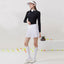 Autumn and Spring Golf Women's Long Sleeve T-shirt Warmth Elastic Causal and Sports Shirt Turn-down Collar Golf Women's Clothing - Slobuy