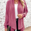 Autumn and Winter New Women's Long Sleeve Solid Loose Cardigan Coat Women - Slobuy