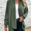 Autumn and Winter New Women's Long Sleeve Solid Loose Cardigan Coat Women - Slobuy