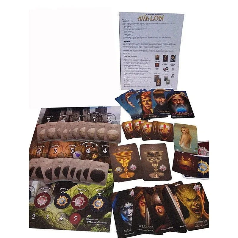 Avalon Mutiny COUP English Board Game Card Friend Battle Toy Family Collection Anime Play Competition New Casual Party Kid - Slobuy