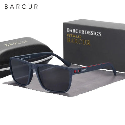 BARCUR Design TR90 Sunglasses Men Polarized Light Weight Sports Sun Glasses Women Eyewear Accessory Oculos UVAB Protection - Slobuy