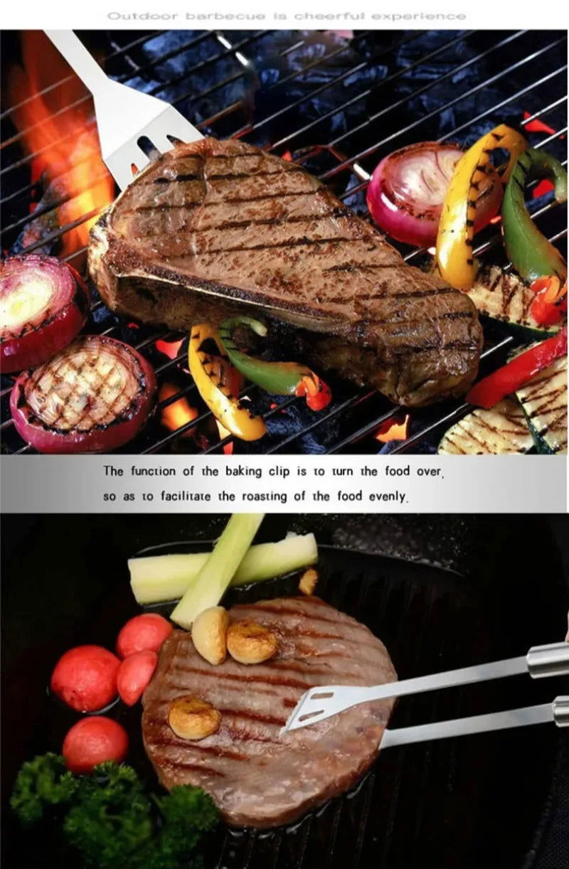 BBQ Tools Set Barbecue Utensil AccessoriesThermometer Barbeque Grilling  Accessories  Outdoor Gril Tools Set Bbq Utensil Set - Slobuy