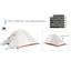 BISINNA Ultralight Camping Tent Backpack Tent 20D Nylon Waterproof Outdoor Hiking Travel Tent Cycling Tent 1-2 Person - Slobuy