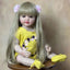 BZDOLL 55 CM 22 Inch Reborn Dolls Realistic Full Silicone Baby Bebe Newborn Girl Doll Princess Toddler Toy Gift - Slobuy