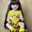 BZDOLL 55 CM 22 Inch Reborn Dolls Realistic Full Silicone Baby Bebe Newborn Girl Doll Princess Toddler Toy Gift - Slobuy