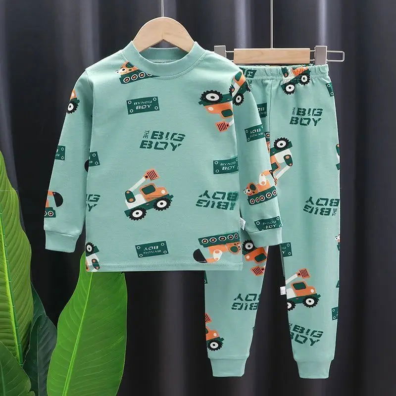 Baby Boys And Girls Clothing Set Tricken Fleece Children Hooded Outerwear Tops Pants 3PCS Outfits Kids Toddler Warm Costume Suit - Slobuy