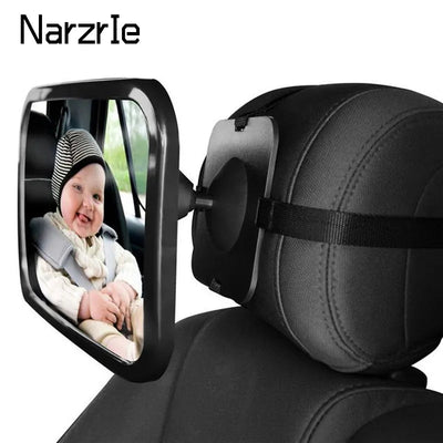Baby Car Mirror Adjustable Car Back Seat Rearview Facing Headrest Mount Child Kids Infant Baby Safety Monitor Accessories - Slobuy