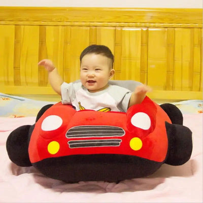 Baby Car Shape Seats Sofa Toys Children Furniture Plush Seat Support Without Filler Kid Learn to Sit Training Chair Leather Case - Slobuy
