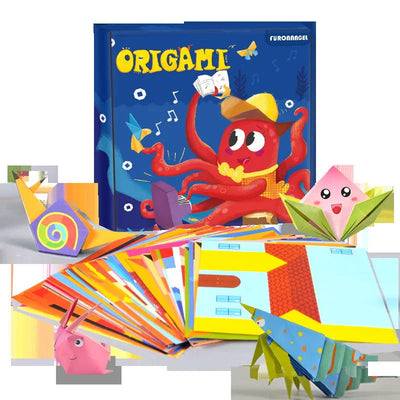 Baby Craft Toys Cartoon Animal Origami Paper Cutting Book Kids Paper Cut Puzzle Early Learning Educational Toys Gifts - Slobuy
