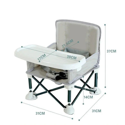 Baby Furniture Supplies Booster Seat Dining Chair Portable Travel Folding Kids With Feeding Chair Outdoor Beach Seat - Slobuy