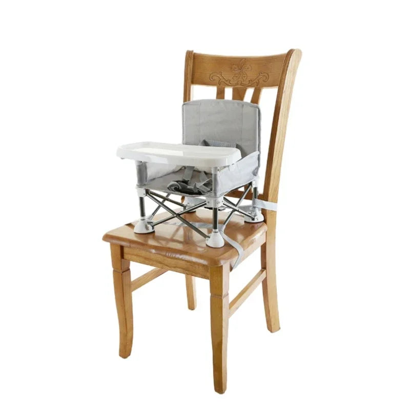 Baby Furniture Supplies Booster Seat Dining Chair Portable Travel Folding Kids With Feeding Chair Outdoor Beach Seat - Slobuy