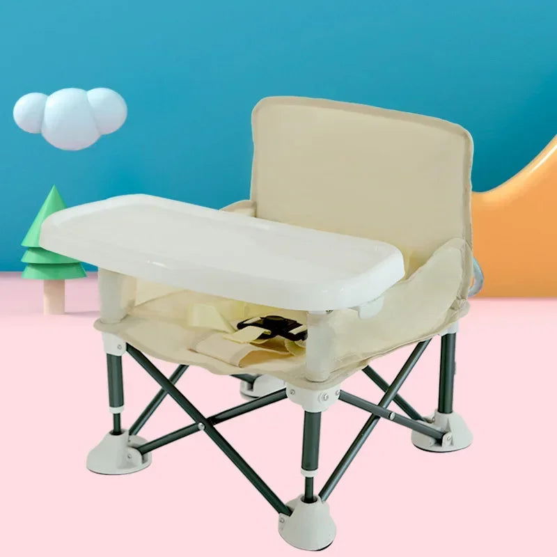 Baby Furniture Supplies Booster Seat Dining Chair Portable Travel Folding Kids With Feeding Chair Outdoor Beach Seat - Slobuy