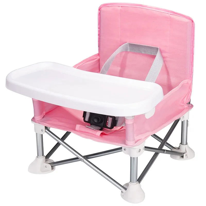 Baby Furniture Supplies Booster Seat Dining Chair Portable Travel Folding Kids With Feeding Chair Outdoor Beach Seat - Slobuy