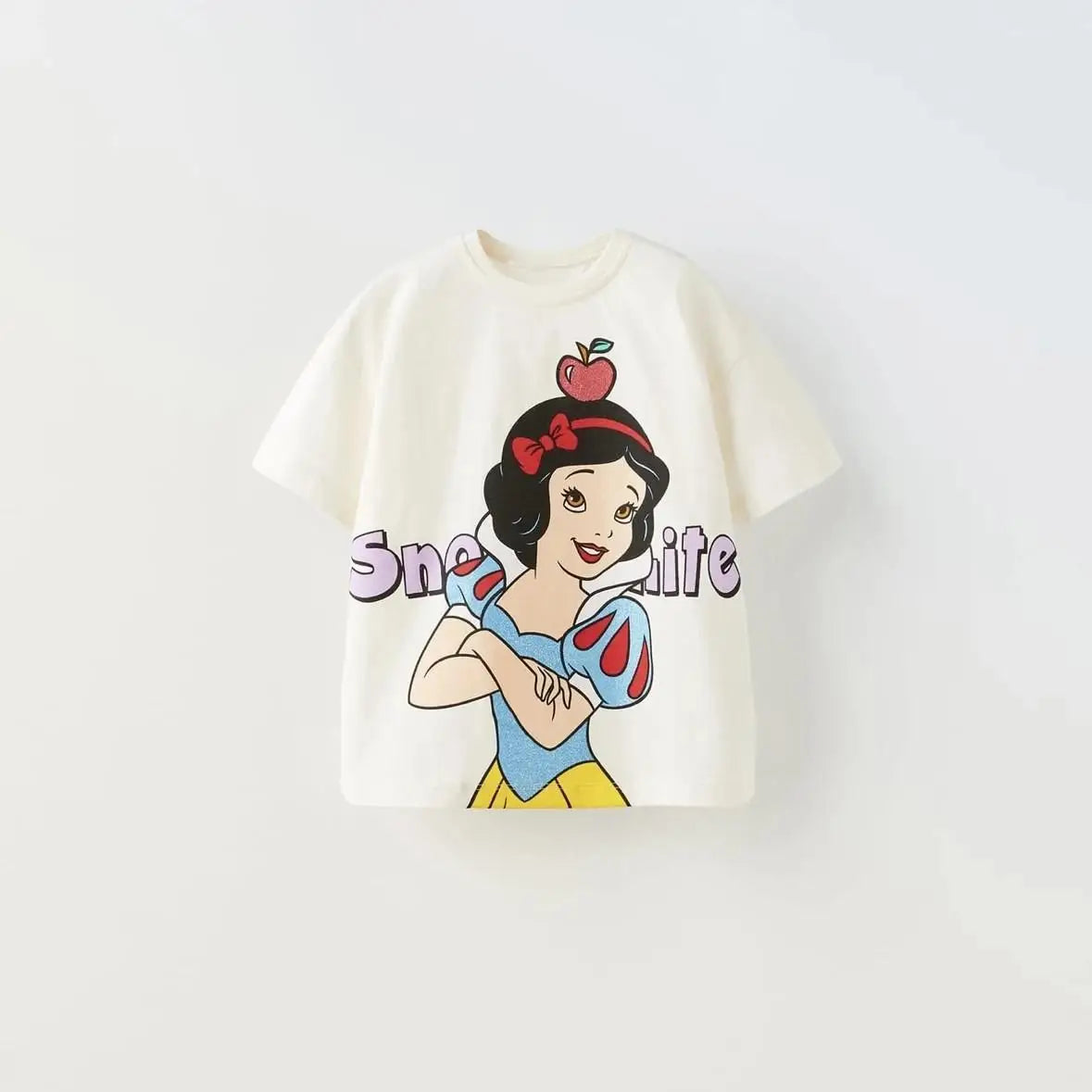 Baby Girl Disney Cartoon T-shirt Summer Clothing Popular Design Fashion Children Short Sleeve Tshirts Kids Girls' Tees Tops - Slobuy