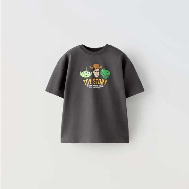 Baby Girl Disney Cartoon T-shirt Summer Clothing Popular Design Fashion Children Short Sleeve Tshirts Kids Girls' Tees Tops - Slobuy