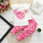 Baby Girls Clothing Set Fashion Bow Dot T shirt+ Pant Suit Kids Cotton Tracksuit Children Spring Long Sleeve Clothes - Slobuy