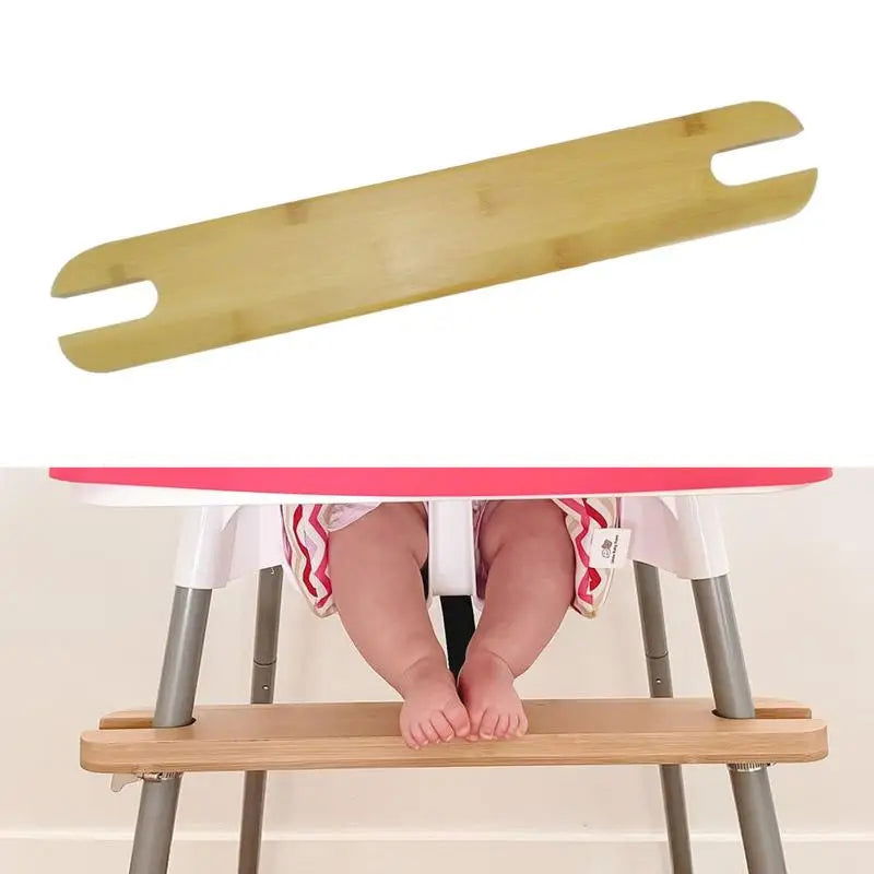 Baby Highchair Foot Rest Footrest Natural Wooden Non-slip Stable Highchair Footrest Accessories for Baby Toddler Highchair Foot - Slobuy