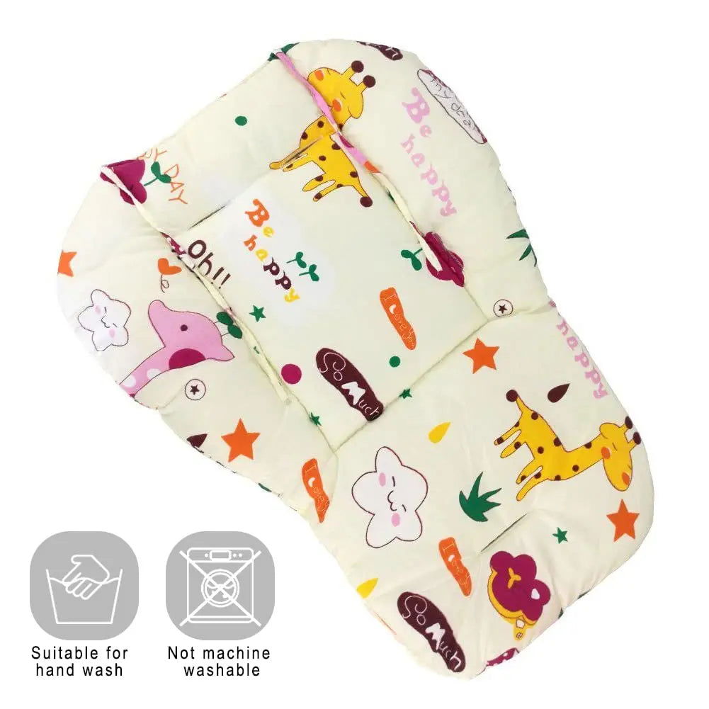 Baby Kids Highchair Cushion Pad Mat Booster Seats Cushion Pad Mat Feeding Chair Cushi on Pad Stroller Cushion Mat Cotton Fabric - Slobuy