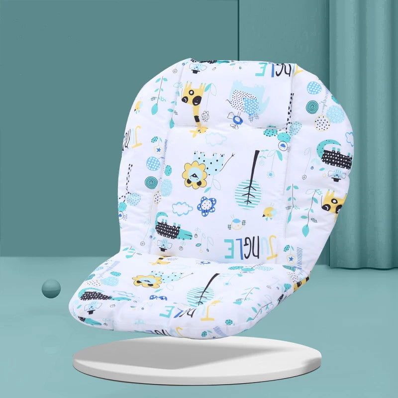 Baby Kids Highchair Cushion Pad Mat Booster Seats Cushion Pad Mat Feeding Chair Cushi on Pad Stroller Cushion Mat Cotton Fabric - Slobuy