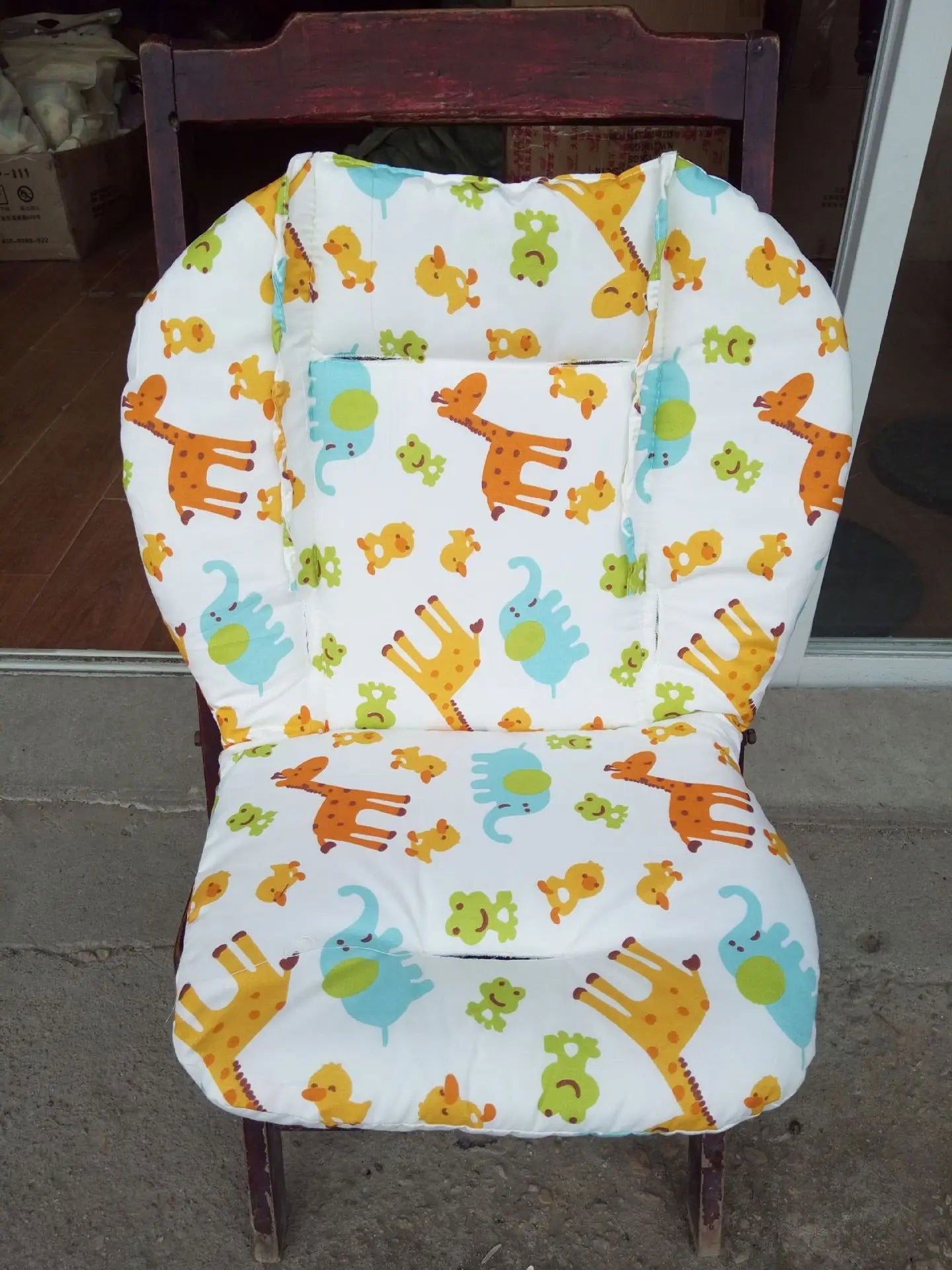Baby Kids Highchair Cushion Pad Mat Booster Seats Cushion Pad Mat Feeding Chair Cushi on Pad Stroller Cushion Mat Cotton Fabric - Slobuy