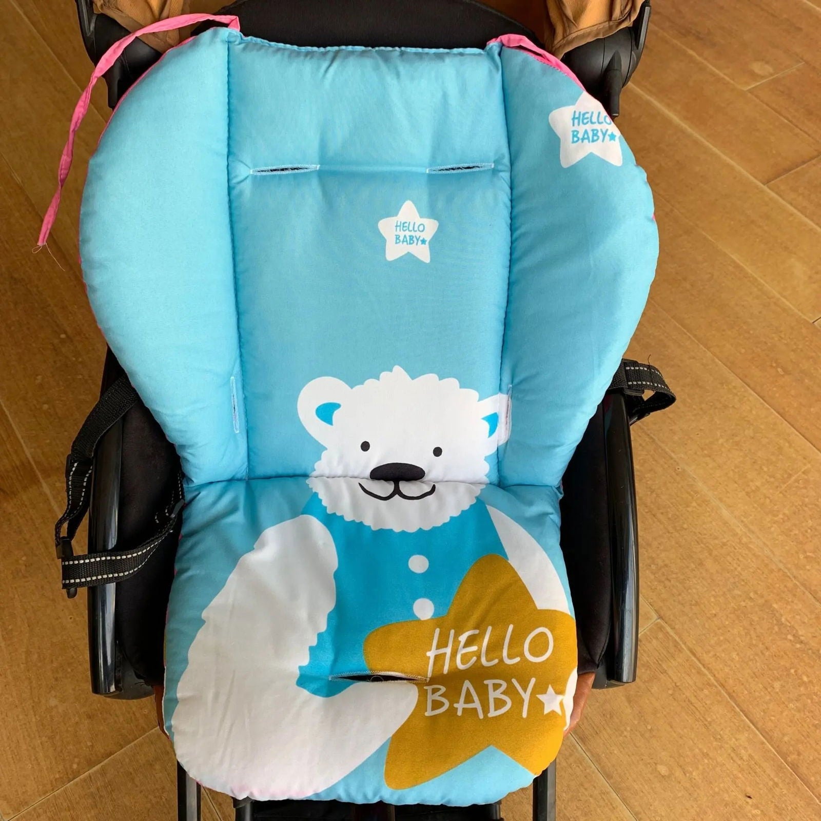 Baby Kids Highchair Cushion Pad Mat Booster Seats Cushion Pad Mat Feeding Chair Cushi on Pad Stroller Cushion Mat Cotton Fabric - Slobuy