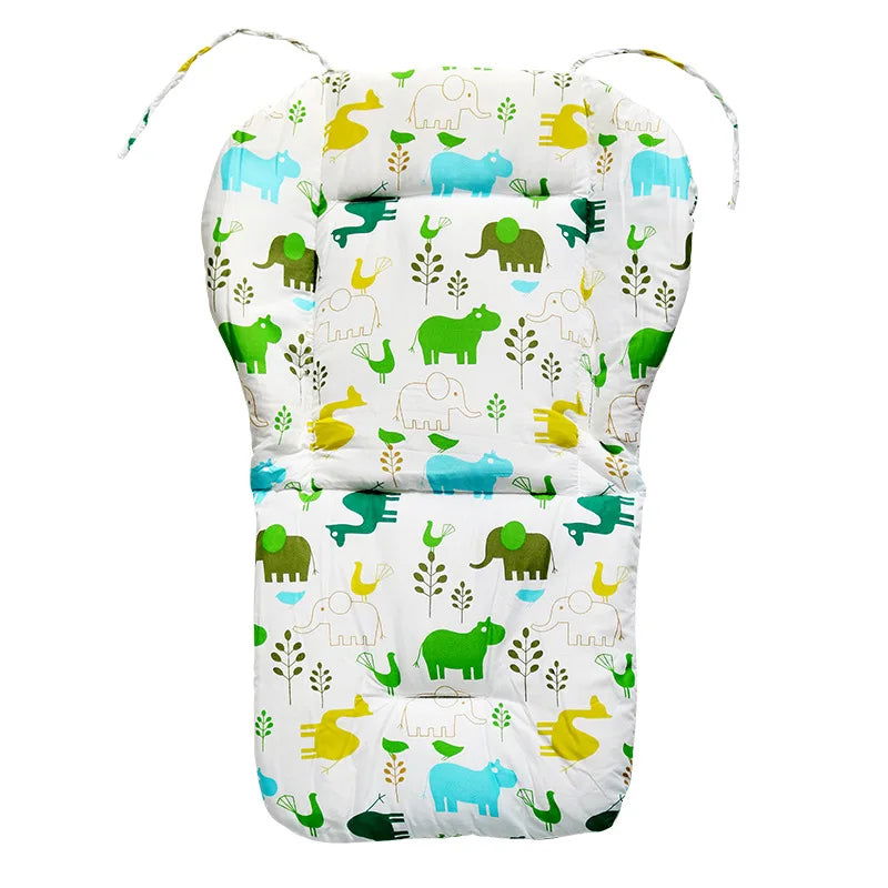Baby Kids Highchair Cushion Pad Mat Booster Seats Cushion Pad Mat Feeding Chair Cushi on Pad Stroller Cushion Mat Cotton fabric - Slobuy