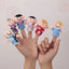 Baby Plush Toy Finger Puppets Tell Story Props 10pcs Animals or 6pcs Family Doll Toys for Kids Gifts for Children - Slobuy