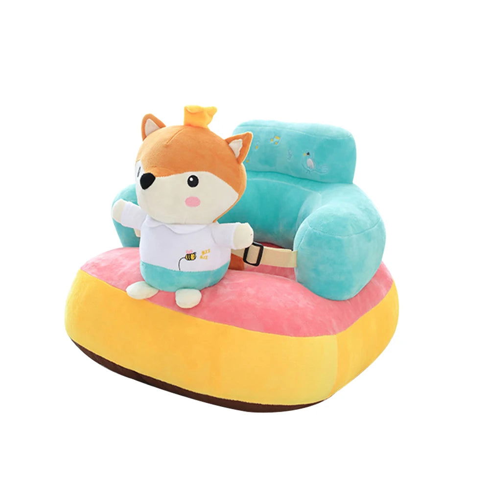 Baby Seats Sofa Seat with Cotton Animal Soft Plush Sitting Chair Baby Furniture - Slobuy
