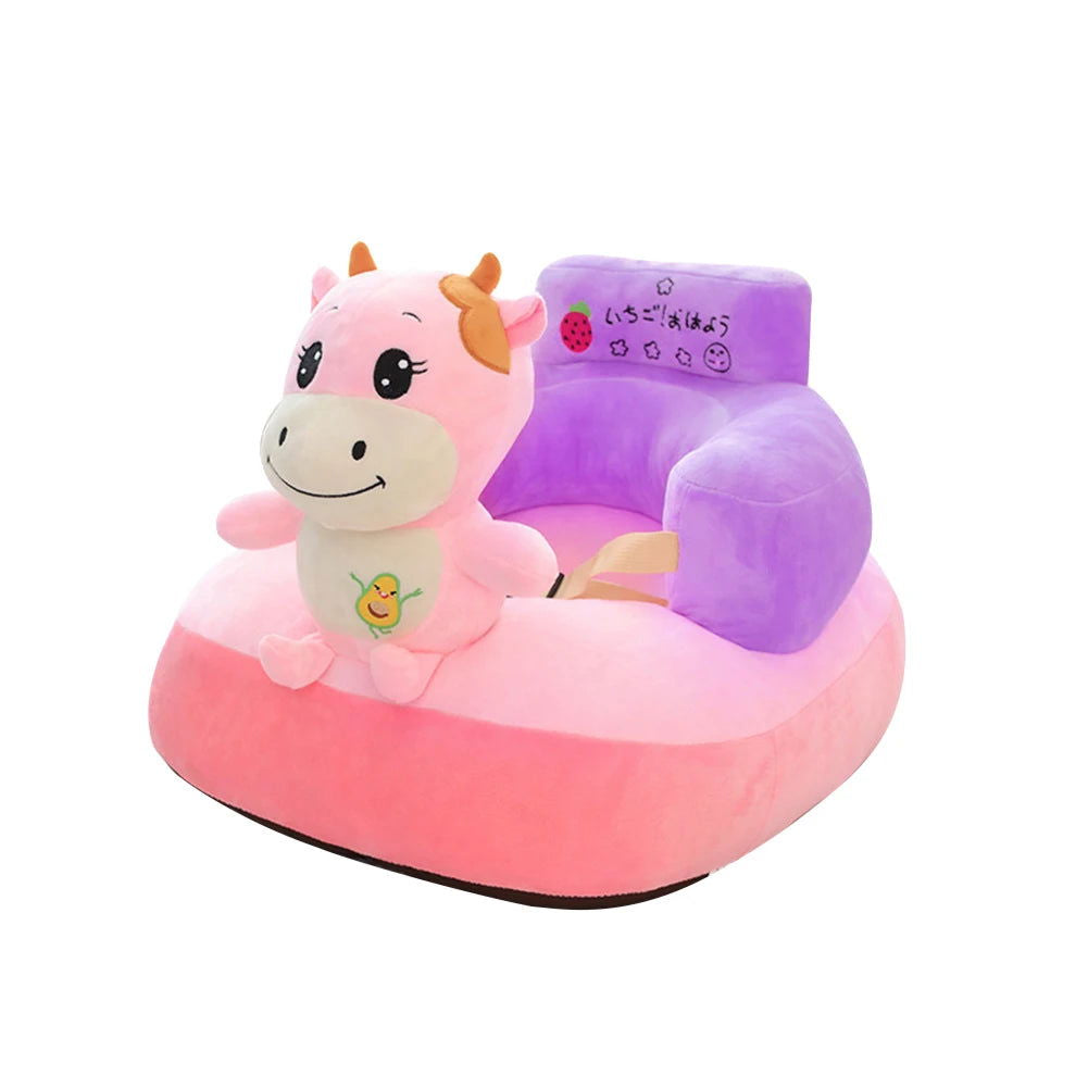Baby Seats Sofa Seat with Cotton Animal Soft Plush Sitting Chair Baby Furniture - Slobuy