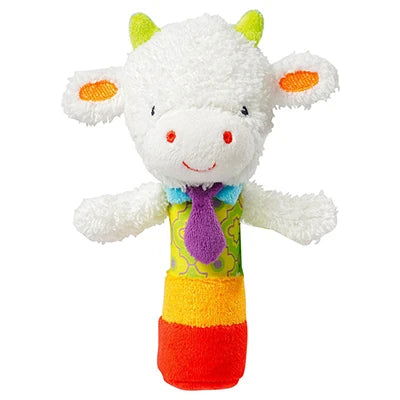 Baby Toys 0 12 Months Soft Cloth Rattle Ball Stuffed Baby Play Ball with Bell Cartoon Animals Interactive Toys Educational Toys - Slobuy
