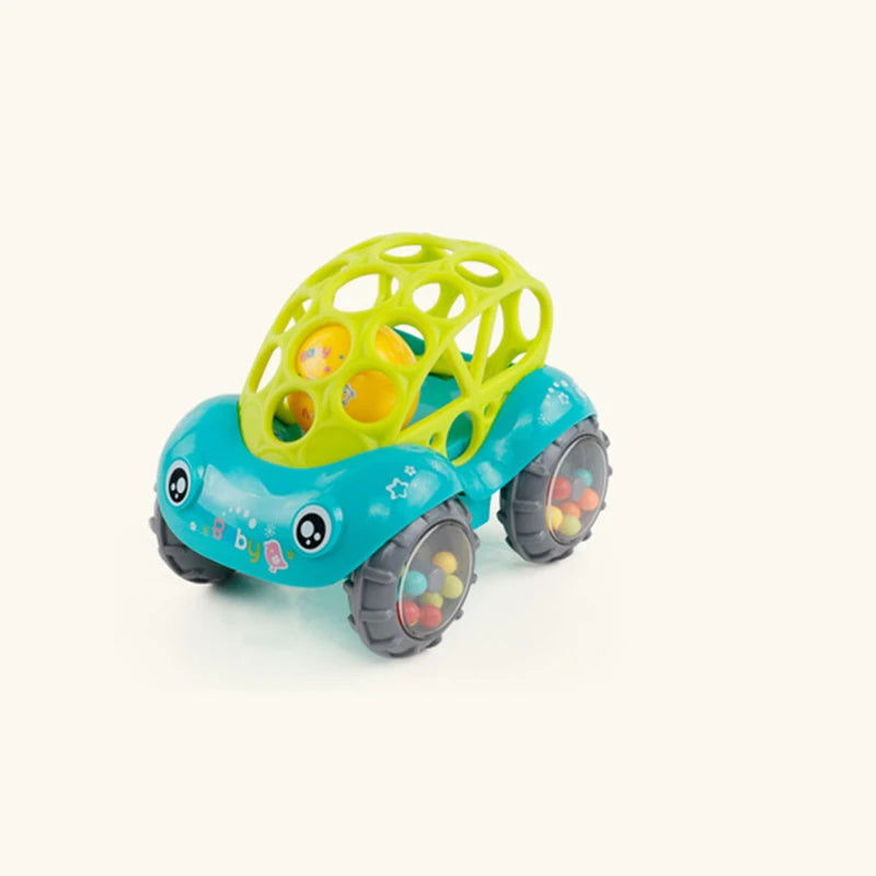 Baby Toys 0 12 Months Soft Cloth Rattle Ball Stuffed Baby Play Ball with Bell Cartoon Animals Interactive Toys Educational Toys - Slobuy