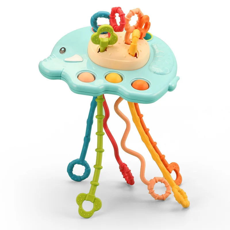 Baby Toys 0 12 Months Soft Cloth Rattle Ball Stuffed Baby Play Ball with Bell Cartoon Animals Interactive Toys Educational Toys - Slobuy