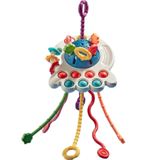 Baby Toys 0 12 Months Soft Cloth Rattle Ball Stuffed Baby Play Ball with Bell Cartoon Animals Interactive Toys Educational Toys - Slobuy