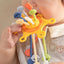 Baby Toys 0 12 Months Soft Cloth Rattle Ball Stuffed Baby Play Ball with Bell Cartoon Animals Interactive Toys Educational Toys - Slobuy