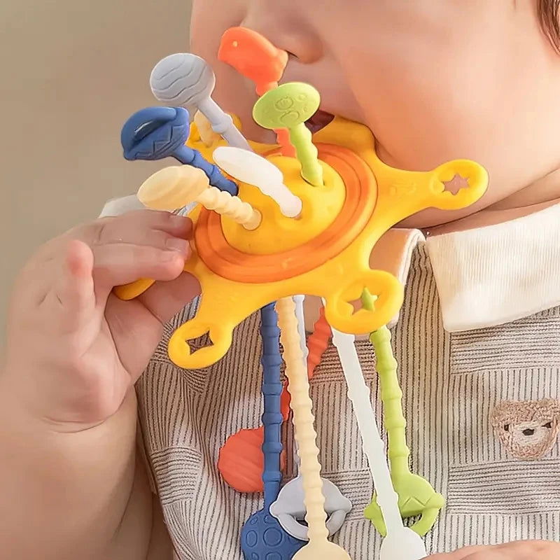 Baby Toys 0 12 Months Soft Cloth Rattle Ball Stuffed Baby Play Ball with Bell Cartoon Animals Interactive Toys Educational Toys - Slobuy
