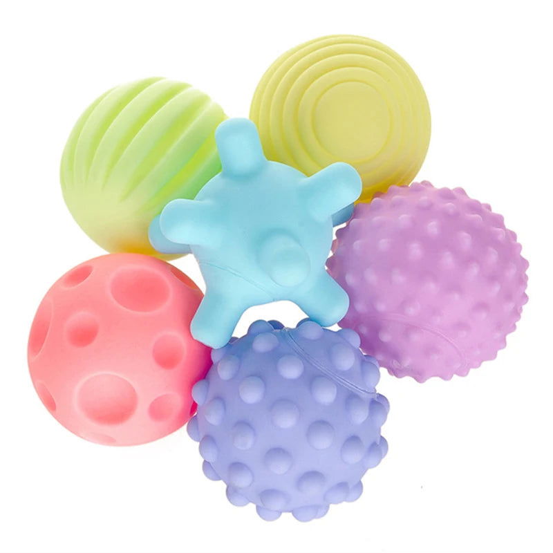 Baby Toys 0 12 Months Soft Cloth Rattle Ball Stuffed Baby Play Ball with Bell Cartoon Animals Interactive Toys Educational Toys - Slobuy