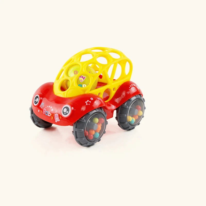 Baby Toys 0 12 Months Soft Cloth Rattle Ball Stuffed Baby Play Ball with Bell Cartoon Animals Interactive Toys Educational Toys - Slobuy